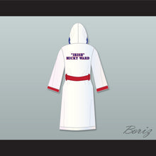 Load image into Gallery viewer, &#39;Irish&#39; Micky Ward White Satin Full Boxing Robe with Hood