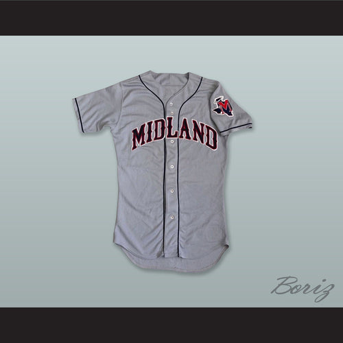 Midland Angels Texas 2 Gray Button Down Baseball Jersey