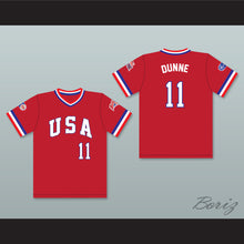 Load image into Gallery viewer, Mike Dunne 11 1984 USA Team Red Baseball Jersey