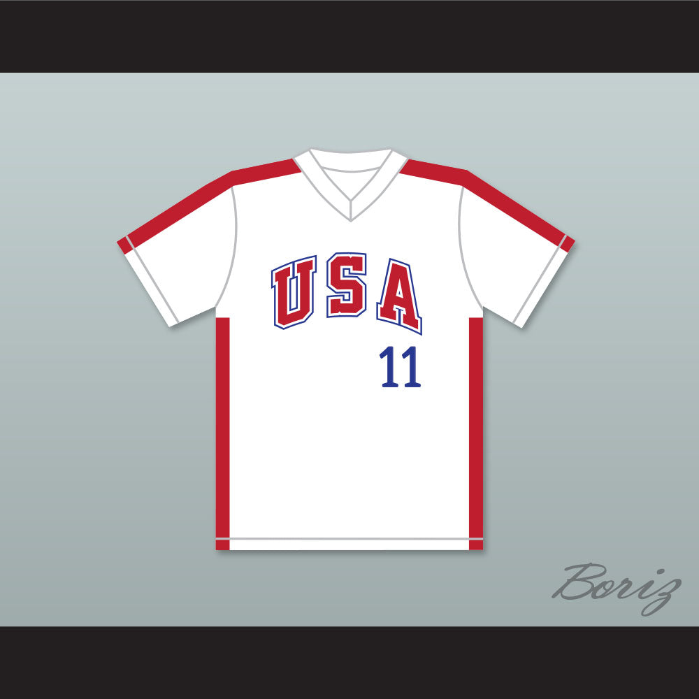 Mike Dunne 11 1984 USA Team White Baseball Jersey