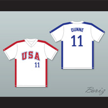 Load image into Gallery viewer, Mike Dunne 11 1984 USA Team White Baseball Jersey