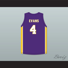 Load image into Gallery viewer, Mike Evans 4 Ball High School Tors Purple Basketball Jersey