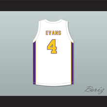 Load image into Gallery viewer, Mike Evans 4 Ball High School Tors White Basketball Jersey 1