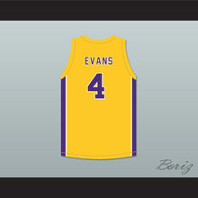 Load image into Gallery viewer, Mike Evans 4 Ball High School Tors Yellow Gold Basketball Jersey