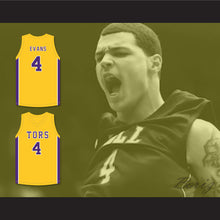 Load image into Gallery viewer, Mike Evans 4 Ball High School Tors Yellow Gold Basketball Jersey