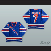 Load image into Gallery viewer, Mike Golden 7 Flint Spirits Blue Hockey Jersey