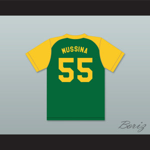 Mike Mussina 55 Johnny Z's Little League Green Baseball Jersey 2