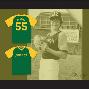 Mike Mussina 55 Johnny Z's Little League Green Baseball Jersey 2