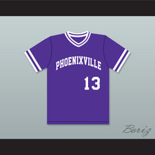 Load image into Gallery viewer, Mike Piazza 13 Phoenixville Area High School Phantoms Purple Baseball Jersey 3