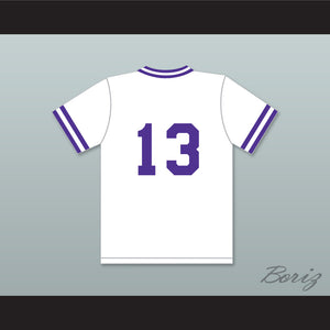 Mike Piazza 13 Phoenixville Area High School Phantoms White Baseball Jersey 1