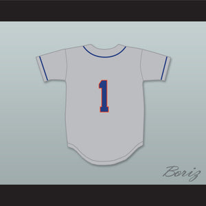 Mike Trout 1 Millville Senior High School Thunderbolts Gray Baseball Jersey 1