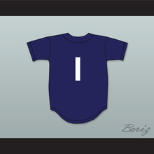 Load image into Gallery viewer, Mike Trout 1 Millville Senior High School Thunderbolts Navy Blue Baseball Jersey 1