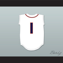 Load image into Gallery viewer, Mike Trout 1 Millville Senior High School Thunderbolts White Baseball Jersey 1
