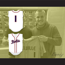 Load image into Gallery viewer, Mike Trout 1 Millville Senior High School Thunderbolts White Baseball Jersey 1