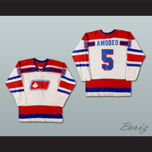 Load image into Gallery viewer, Mike Amodeo 5 WHA Ottawa Nationals Hockey Jersey