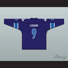 Load image into Gallery viewer, Mike Ludano 9 Le National de Quebec Home Hockey Jersey- Lance et compte (He Shoots, He Scores)