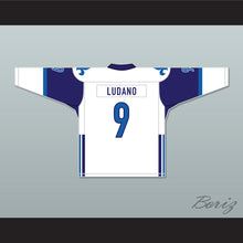 Load image into Gallery viewer, Mike Ludano 9 Le National de Quebec Away Hockey Jersey- Lance et compte (He Shoots, He Scores)