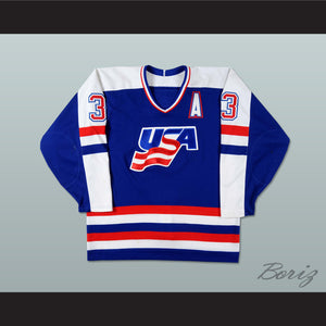 Mike Ramsey 33 USA National Team Hockey Jersey