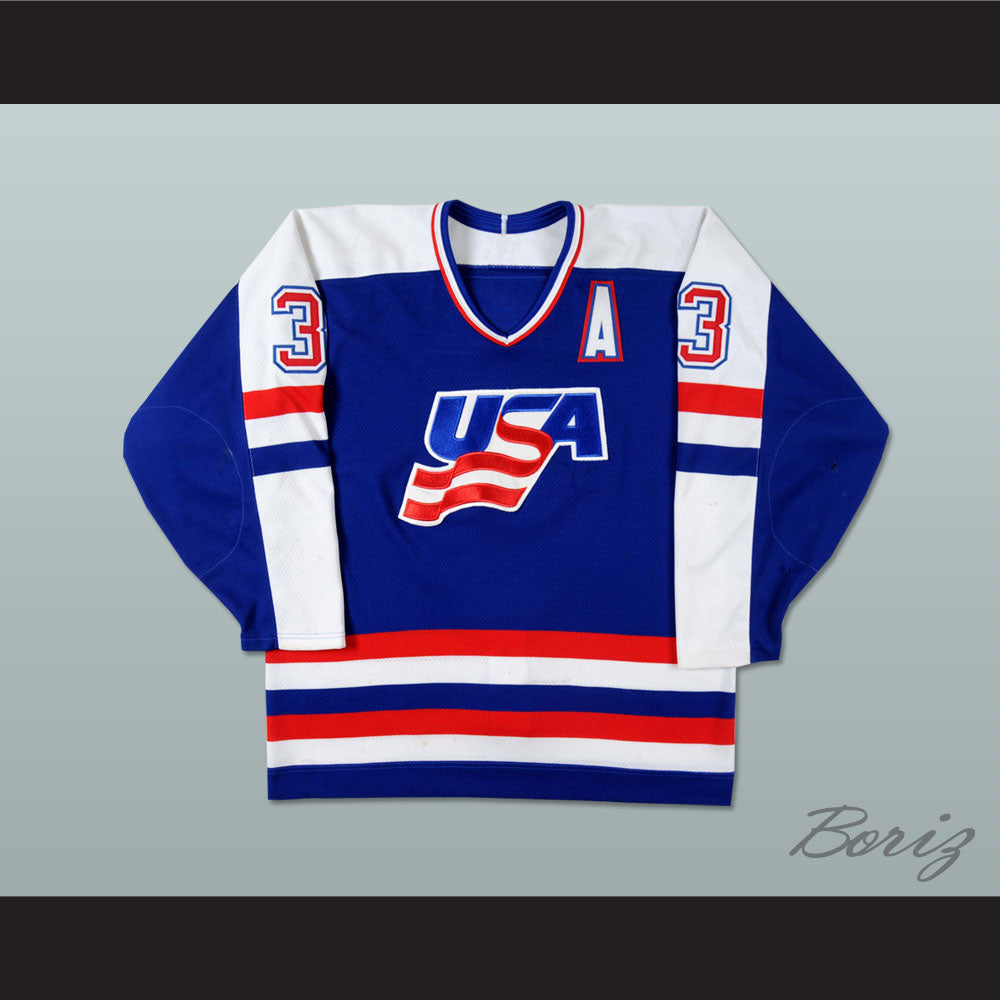 Mike Ramsey 33 USA National Team Hockey Jersey