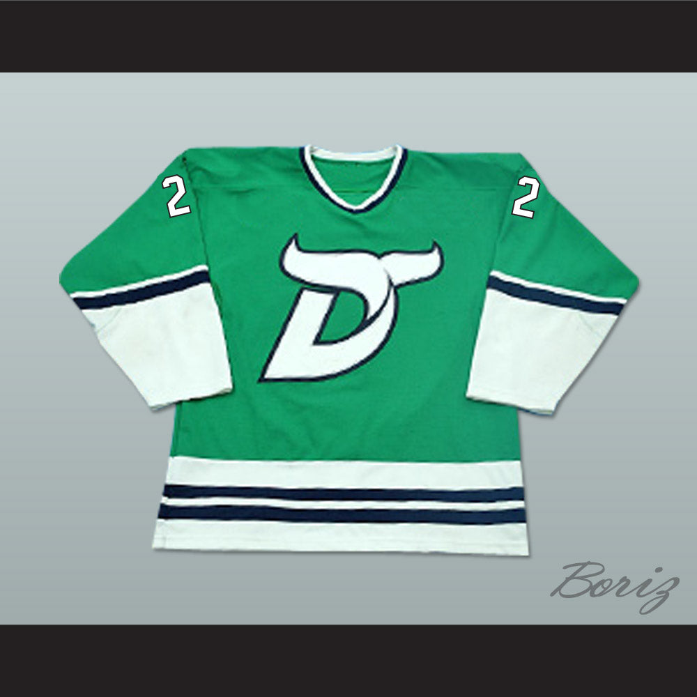 Mike Vallely 22 Danbury Whalers Green Hockey Jersey