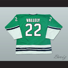 Load image into Gallery viewer, Mike Vallely 22 Danbury Whalers Green Hockey Jersey