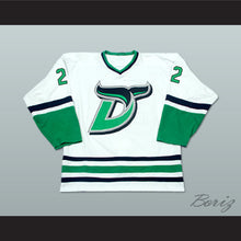 Load image into Gallery viewer, Mike Vallely 22 Danbury Whalers White Hockey Jersey