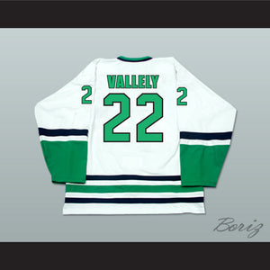 Mike Vallely 22 Danbury Whalers White Hockey Jersey