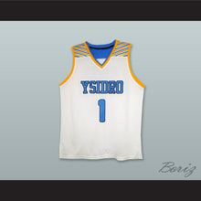 Load image into Gallery viewer, Mikey Williams 1 San Ysidro High School Cougars White Basketball Jersey