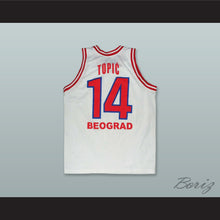 Load image into Gallery viewer, Milenko Topic 14 KK Crvena Zvezda Serbia White Basketball Jersey