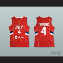 Load image into Gallery viewer, Milos Teodosic 4 Serbia Red Basketball Jersey