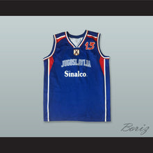 Load image into Gallery viewer, Milos Vujanic 13 Jugoslavija Blue Basketball Jersey