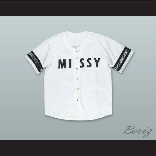 Missy Elliot 757 Supa Dupa Fly White Baseball Jersey