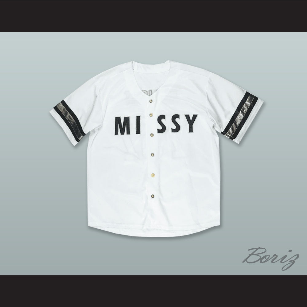 Missy Elliot 757 Supa Dupa Fly White Baseball Jersey