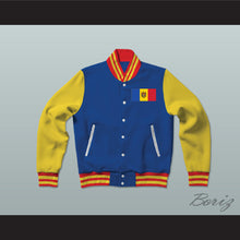 Load image into Gallery viewer, Moldova Varsity Letterman Jacket-Style Sweatshirt