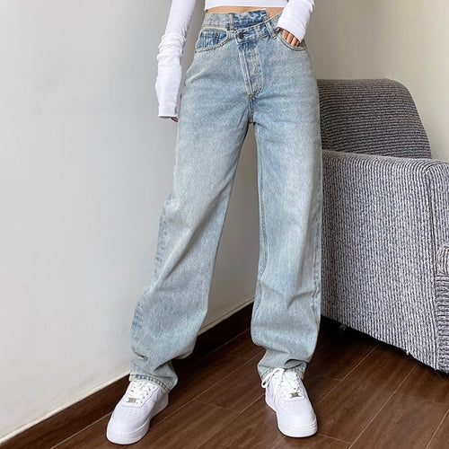 Mom Jeans Women's Jeans Baggy High Waist Straight Pants Women 2020 White Black Fashion Casual Loose Undefined Trousers