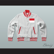 Load image into Gallery viewer, Monaco Varsity Letterman Jacket-Style Sweatshirt