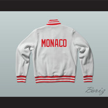 Load image into Gallery viewer, Monaco Varsity Letterman Jacket-Style Sweatshirt