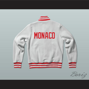 Monaco Varsity Letterman Jacket-Style Sweatshirt