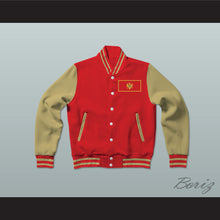 Load image into Gallery viewer, Montenegro Varsity Letterman Jacket-Style Sweatshirt