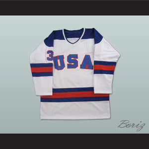 1980 Miracle On Ice Team USA Ken Morrow 3 Hockey Jersey White