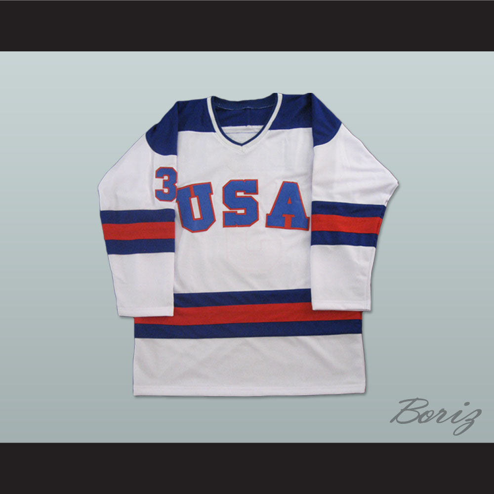 1980 Miracle On Ice Team USA Ken Morrow 3 Hockey Jersey White