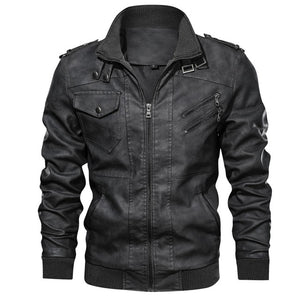 Mountainskin New Men's Leather Jackets Autumn Casual Motorcycle PU Jacket Biker Leather Coats Brand Clothing EU Size SA722