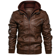 Load image into Gallery viewer, Mountainskin New Men&#39;s Leather Jackets Autumn Casual Motorcycle PU Jacket Biker Leather Coats Brand Clothing EU Size SA722