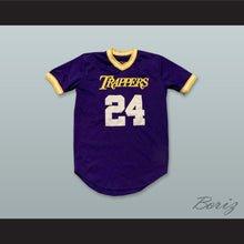 Load image into Gallery viewer, Mover 24 Trappers Purple Pullover Baseball Jersey