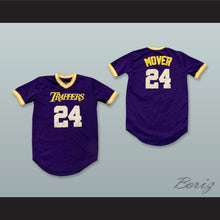 Load image into Gallery viewer, Mover 24 Trappers Purple Pullover Baseball Jersey