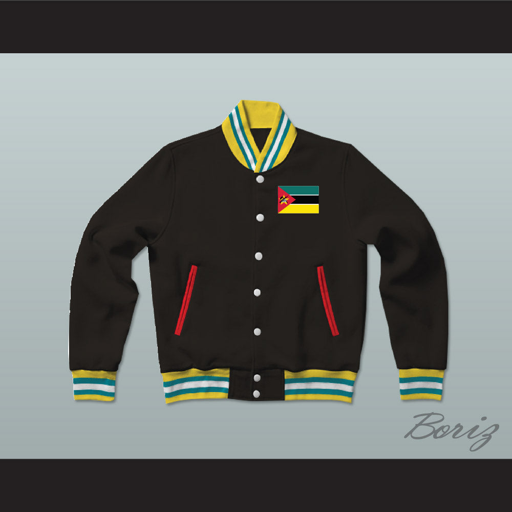Mozambique Varsity Letterman Jacket-Style Sweatshirt