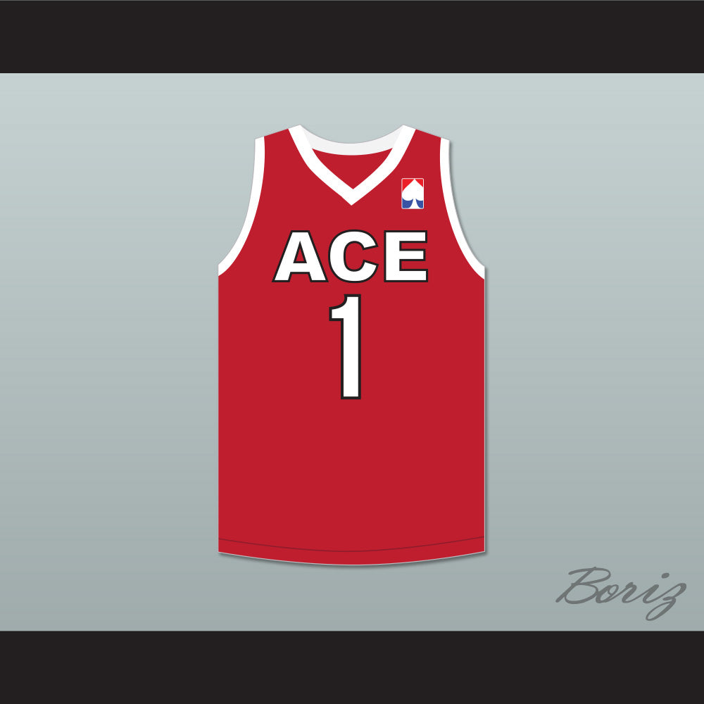 Mr. Beast 1 ACE Family Charity Red Basketball Jersey
