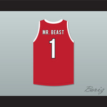 Load image into Gallery viewer, Mr. Beast 1 ACE Family Charity Red Basketball Jersey