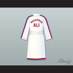 Muhammad Ali 76 White Satin Full Boxing Robe