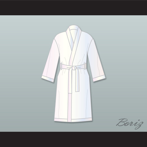 Muhammad Ali White Satin Full Boxing Robe